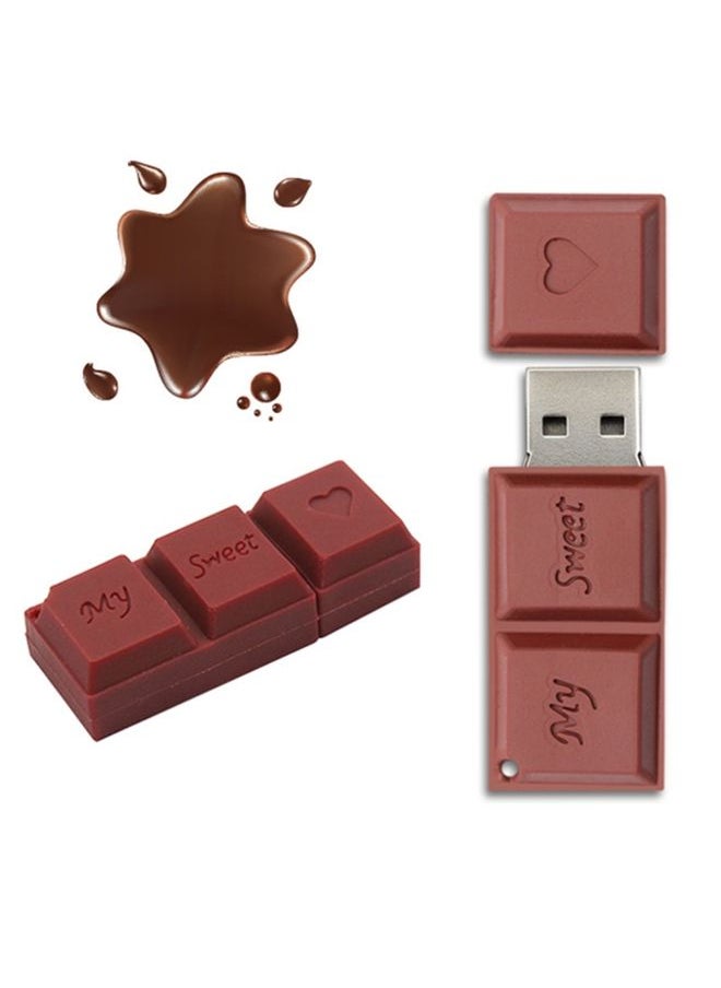 BURAQ MicroDrive 4GB USB 2.0 Creative Chocolate U Disk  - Image 1