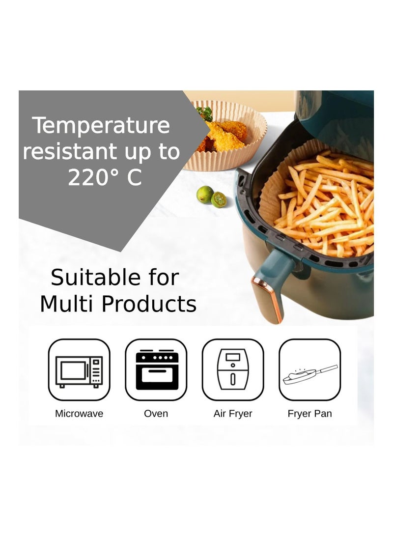 Urban Utility 130PCS 6.3in 16cm Square Air Fryer Parchment Liners + Bonus: Silicone Tongs & Disposable Tins! Non-Stick, Oil-Resistant & Food-Grade Baking. Perfect for 2.8-4.7L Fryers.Bake,Roast & Microwave. - Image 3