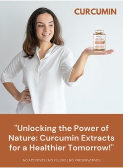 Bekdorf Curcumin- Pure Turmeric Extracts Superior Absorption, Ultra Premium Quality with 95% Curcuminoids for Healthy Inflammatory Response, Immunity, Liver & Joint Health - 60 Veg Caps  - Image 2