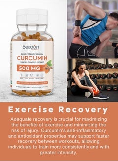 Bekdorf Curcumin- Pure Turmeric Extracts Superior Absorption, Ultra Premium Quality with 95% Curcuminoids for Healthy Inflammatory Response, Immunity, Liver & Joint Health - 60 Veg Caps  - Image 3
