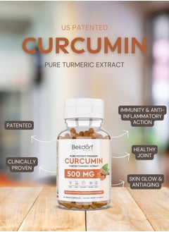 Bekdorf Curcumin- Pure Turmeric Extracts Superior Absorption, Ultra Premium Quality with 95% Curcuminoids for Healthy Inflammatory Response, Immunity, Liver & Joint Health - 60 Veg Caps  - Image 4