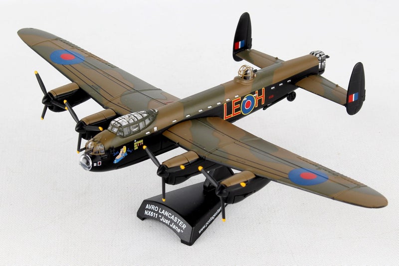 Daron Worldwide Trading Postage Stamp RAF Lancaster 1/150 Just Jane Airplane Model - Image 3