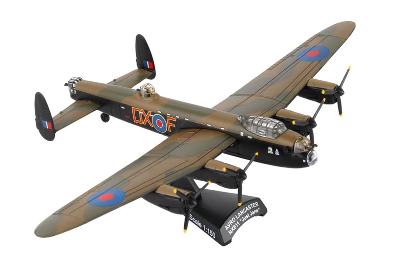 Daron Worldwide Trading Postage Stamp RAF Lancaster 1/150 Just Jane Airplane Model - Image 1