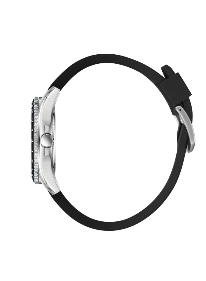 سلازنجر ساعة يد رجالية تناظرية بسوار سيليكون - Image 3