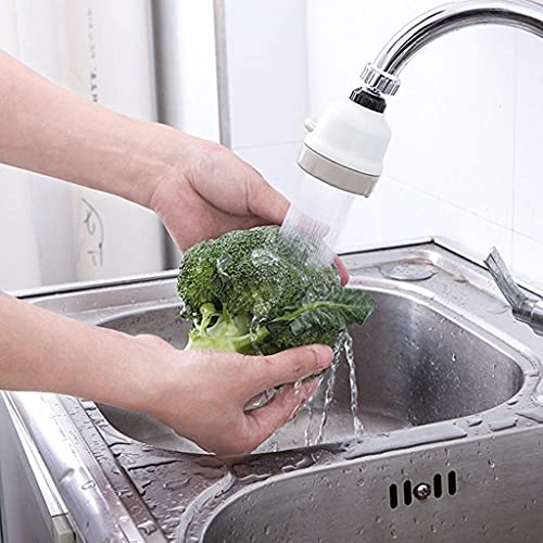 DHRUSIMI 1 Pcs 360° Rotatable Water Saving Faucet, 3 Modes Adjustable Faucet Sprayer Head, Anti Splash Power Spray Tap and Bubbler Connector for Kitchen - Image 2