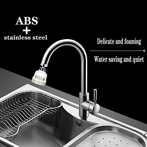 DHRUSIMI 1 Pcs 360° Rotatable Water Saving Faucet, 3 Modes Adjustable Faucet Sprayer Head, Anti Splash Power Spray Tap and Bubbler Connector for Kitchen - Image 4