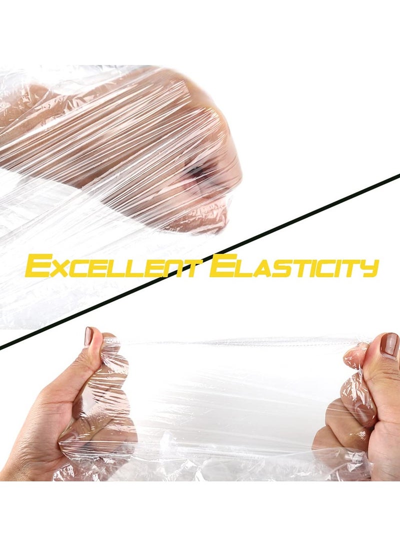 100pcs Shower Cap Disposable, Bath Caps Thick Waterproof High Density Elastic Big Hair Caps for Women, Men, Travel Spa, Hotel, Hair Solon, Home Use - Clear  - Image 5