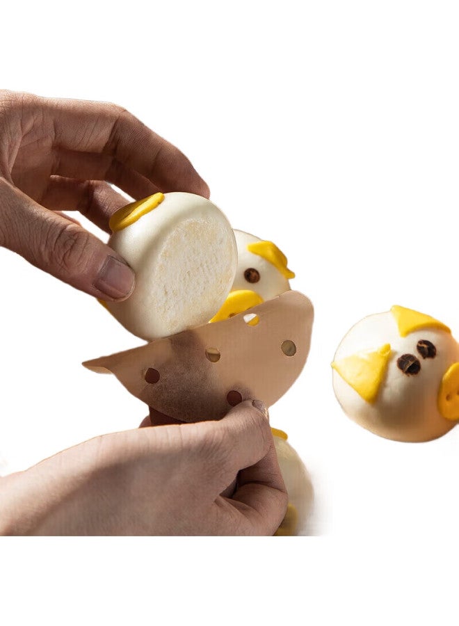 MAX COOK Maxcook Steaming Paper For Steamed Buns And Mantou, Non-Stick Liners For Steamer Baskets, Disposable, 500 Sheets, 9Cm Diameter Mcpj3607 - Image 2