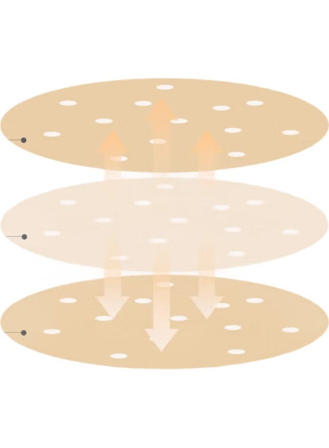 MAX COOK Maxcook Steaming Paper For Steamed Buns And Mantou, Non-Stick Liners For Steamer Baskets, Disposable, 500 Sheets, 9Cm Diameter Mcpj3607 - Image 1