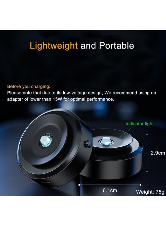 Electric Vacuum Magnetic Suction Phone Mount Hands-Free Shower Phone Holder Magnetic Cell Phone Holder For Car/Gym/Mirror/Smooth Surface Compatible With Magsafe IPhone & A - Image 5