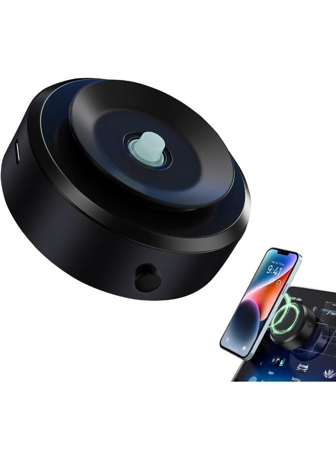 Electric Vacuum Magnetic Suction Phone Mount Hands-Free Shower Phone Holder Magnetic Cell Phone Holder For Car/Gym/Mirror/Smooth Surface Compatible With Magsafe IPhone & A - Image 1