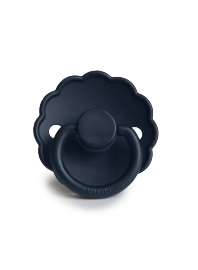 FRIGG Daisy Silicone Baby Pacifier 0-6M 1-Pack Dark Navy - Size 1