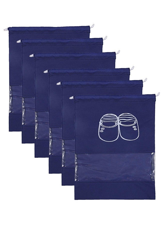 Kuber Industries Kuber Industries Non Woven 6 Pieces Shoe Cover/Shoe beg (Blue)-CTLTC15007  - Image 1