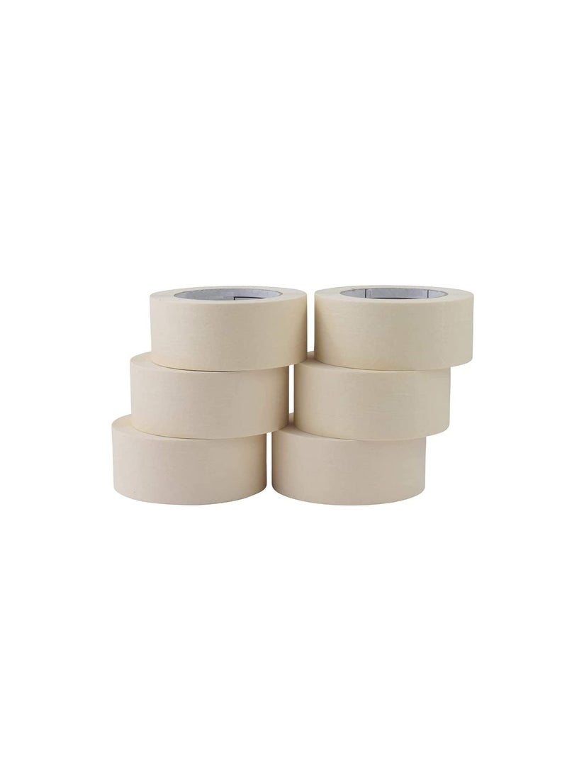 ROBUSTLINE Robustline Adhesive Masking Tape General Purpose Painter's Tape Bulk for Painting, Labeling, Packing, Craft, Art, Home, Office, School Etc. (2 INCH, 2)  - Image 2