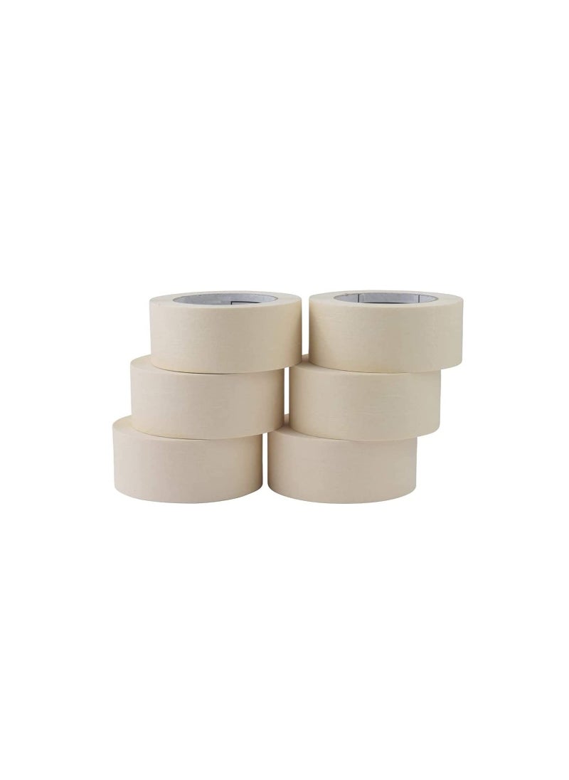 ROBUSTLINE Robustline Adhesive Masking Tape General Purpose Painter's Tape Bulk for Painting, Labeling, Packing, Craft, Art, Home, Office, School Etc. (2 INCH, 2)  - Image 1