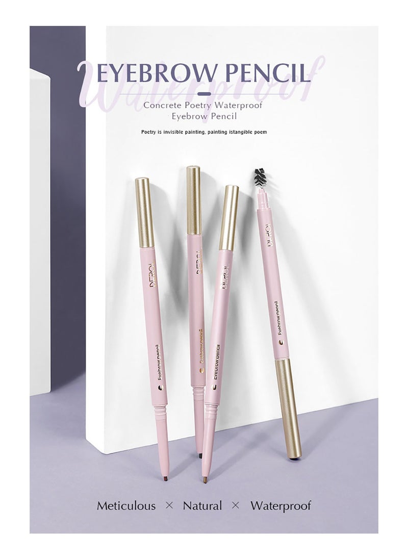 DEROL Concrete Poetry, Waterproof Eyebrow Pencil  - Image 4