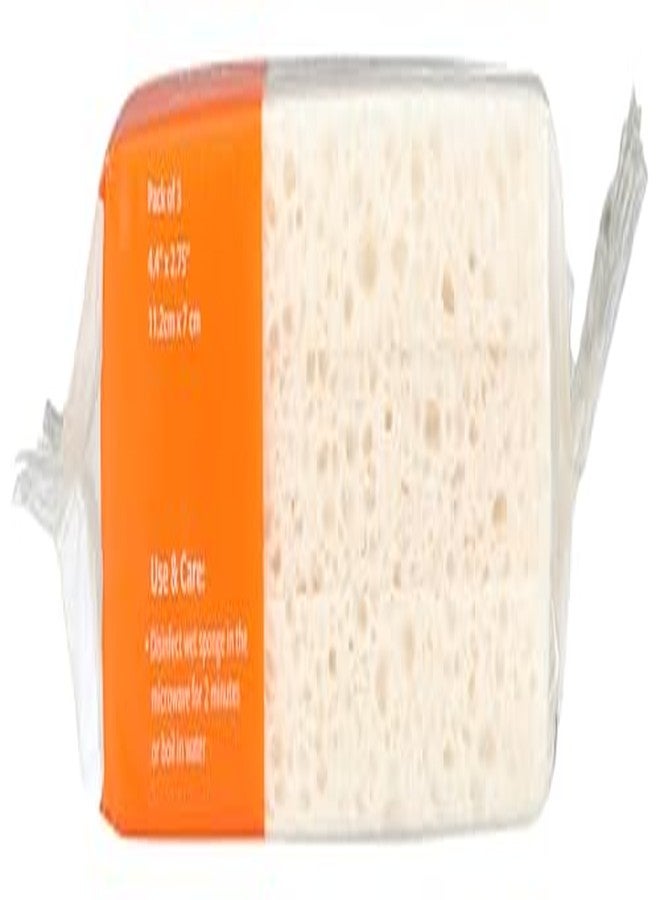 Mastrad Full Circle Plain Jane, 100% Plant-Based Cellulose Sponges - Pack of 3 - Plastic-Free, Natural Sponge, No Microplastics, Safe for Nonstick Cookware - Image 3