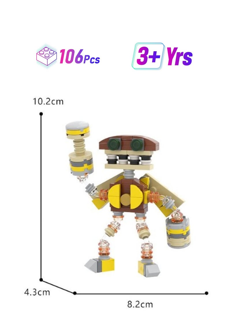 Loquat 106 Pcs My Singing Monster Game Toys Building Block Gift For My Singing Monster Game Fans Girls And Boys