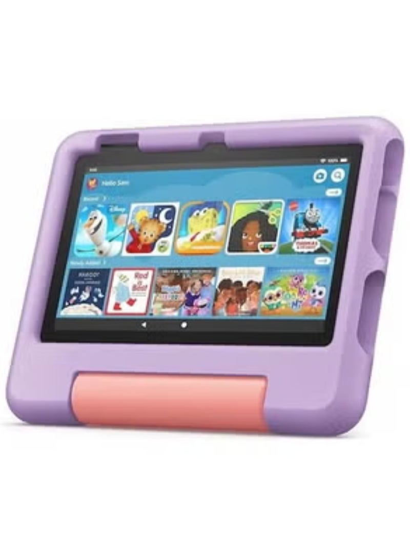Kids tablet Fire 7, 7" display, ages 3-7,kids love 16 GB, Purple - Image 1