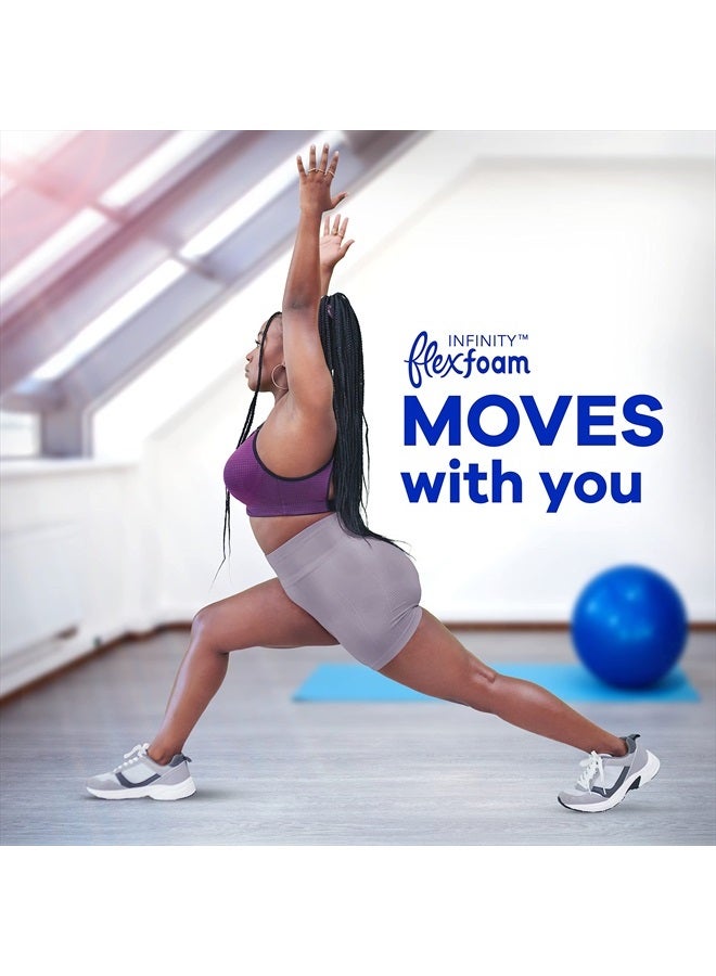 Always Infinity Feminine Pads For Women, Size 3 Extra Heavy Flow Absorbency, With Flexfoam, With Wings, Unscented, 28 Count - Image 4