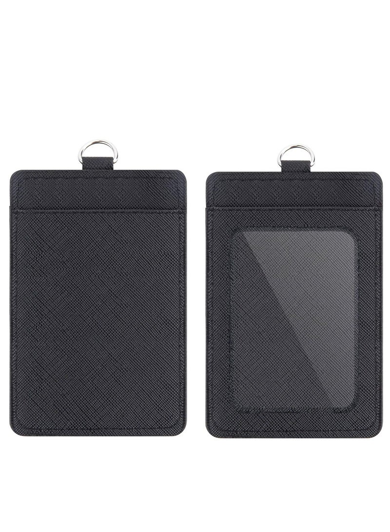 أوزيغالور حزمتين من حاملات بطاقة الهوية مصنوعة من الجلد البوليوروتيدي (PU) مع حبل العنق المنفصل الخاص بها - Image 3