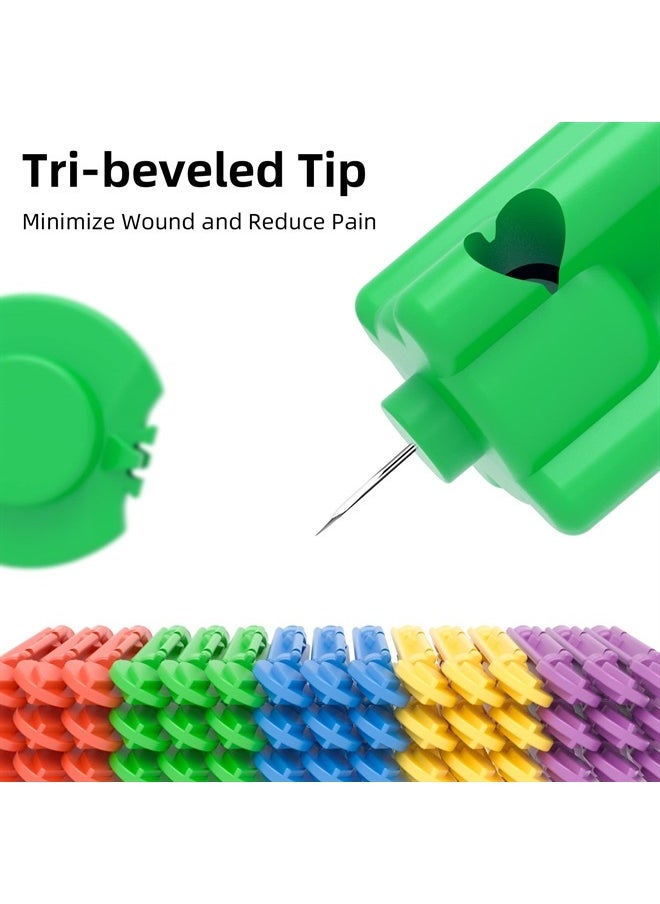 Metene Twist Top Lancets for Lancing Devices, 310 Count, 30 Gauge Lancets for Blood Sugar Test, Diabetic Lancets, Multicolored  - Image 5