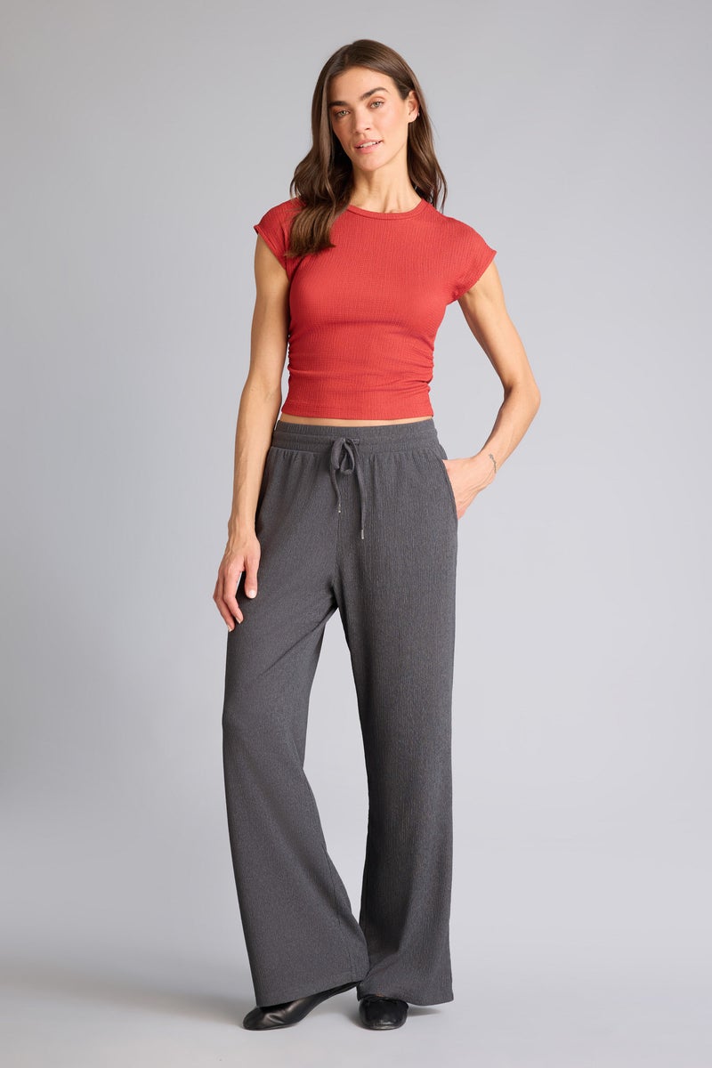 DeFacto Grey Woman Straight Fit Trousers Casual - Image 2