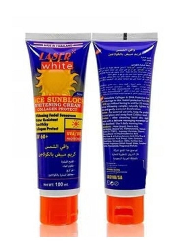 Sunscreen UV 60+ Whitening Cream with Collagen 100 ml