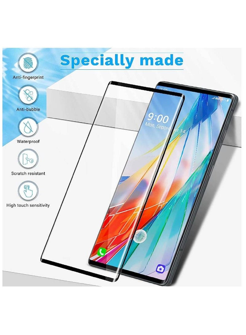 Full Coverage HD Clear Anti-Scratch Anti-Fingerprint Tempered Glass Screen Protector For LG Wing