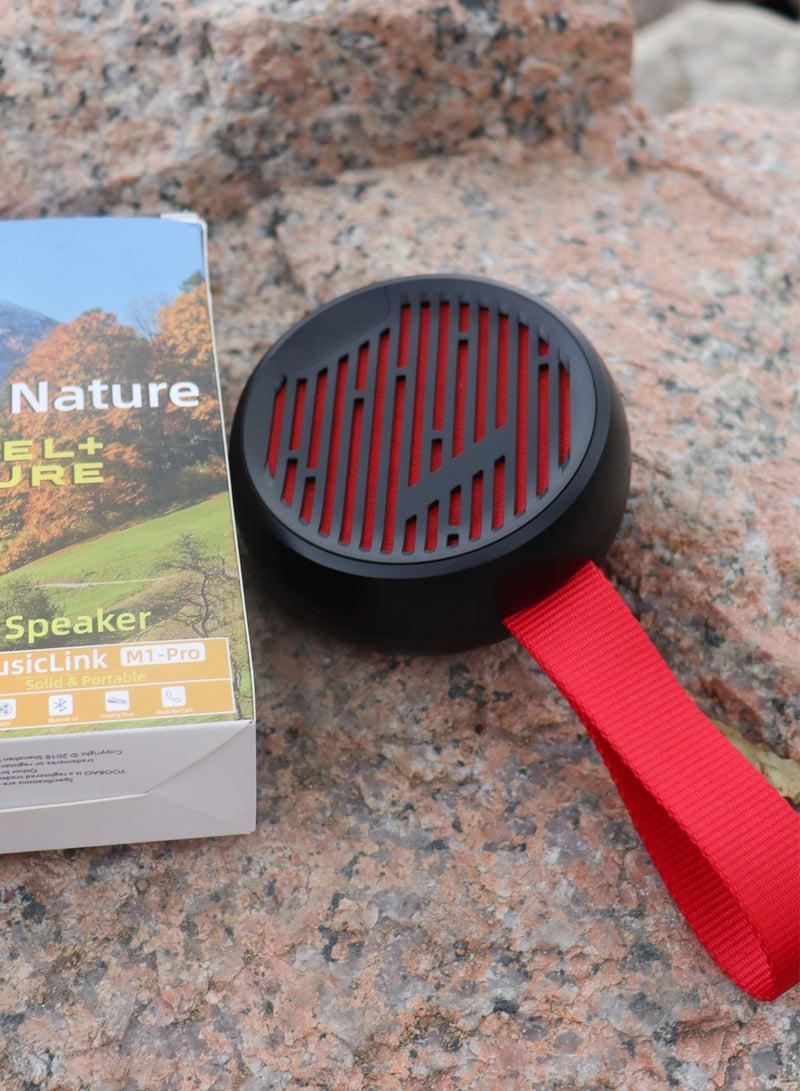 Yoobao Bluetooth Mini Speaker,Portable Wireless Speaker 2000mah Capacity Black&Red - Image 4