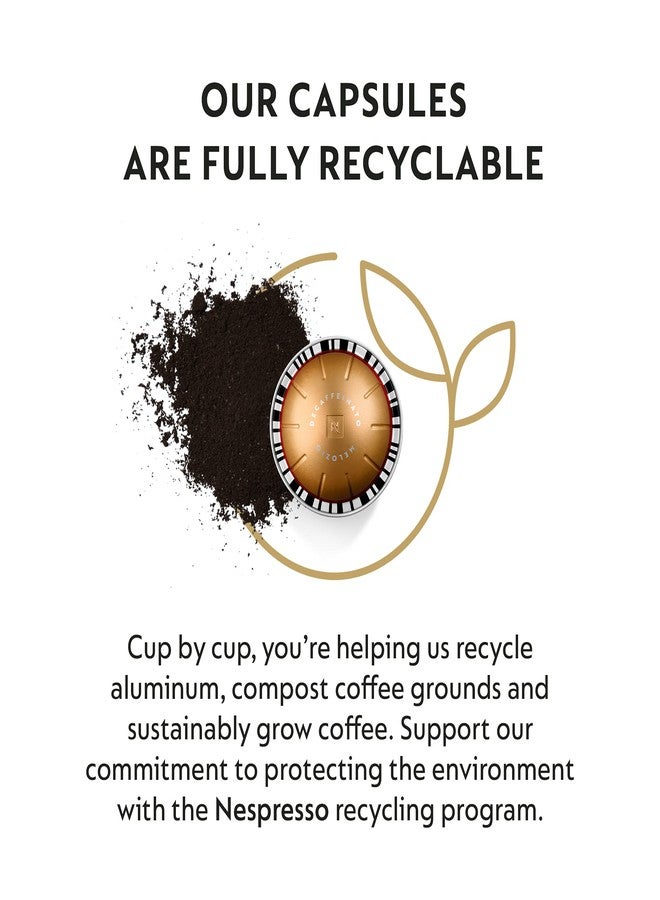 Nespresso Capsules Vertuo, Melozio Decaffeinato, Medium Roast Espresso, 30-Count Coffee Pods, Brews 7.8 oz. - Image 4