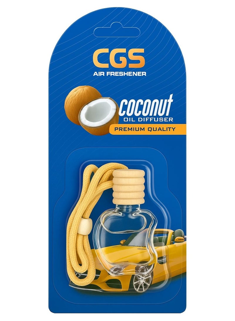 Air freshener bottle - Coconut scent diffuser, for car and home, excellent quality