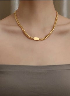 Elegant Stainless Steel Gold Plated Choker Necklace For Women