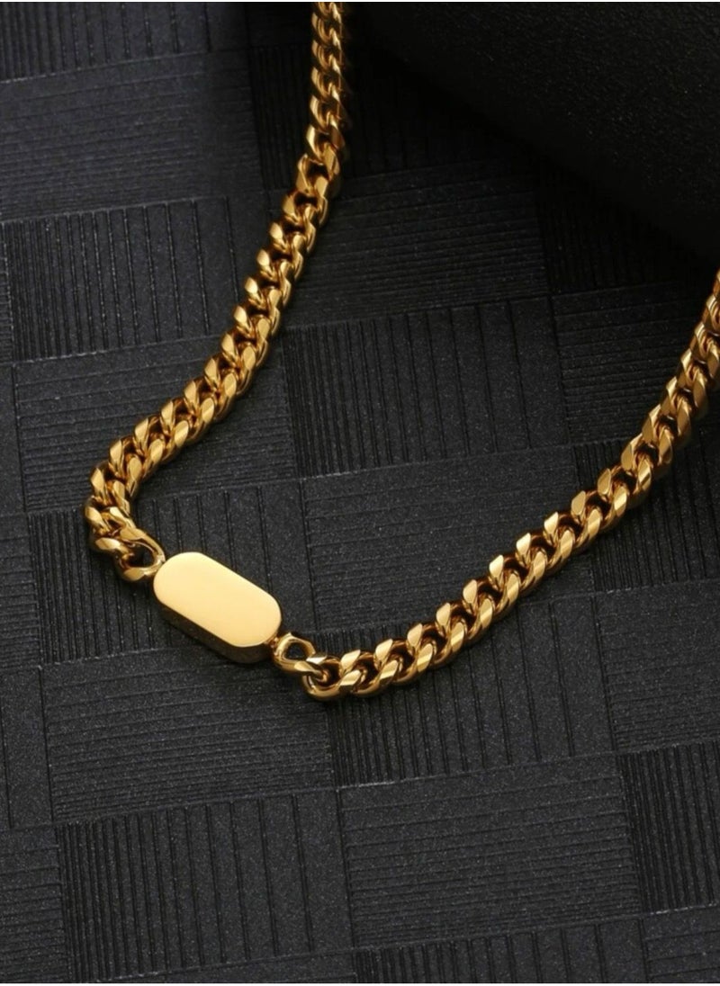 NOON'S UP - Elegant Stainless Steel Gold Plated Choker Necklace For Women - Image 1