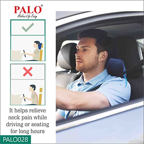 PALO Premium Neckrest with Memory Foam (Blue) - Image 5