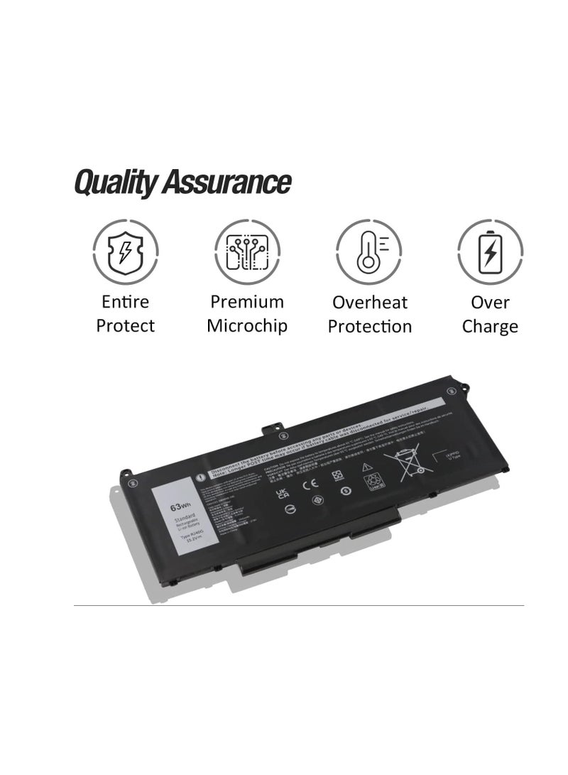 Replacement RJ40G Battery for Dell Latitude 14 5420 Latitude 15 5520 Precision 15 3560 Mobile Workstation P137G P104F P137G001 P104F002 075X16 01K2CF WYYY 9DX 0WK3F1 0M3KCN - Image 3