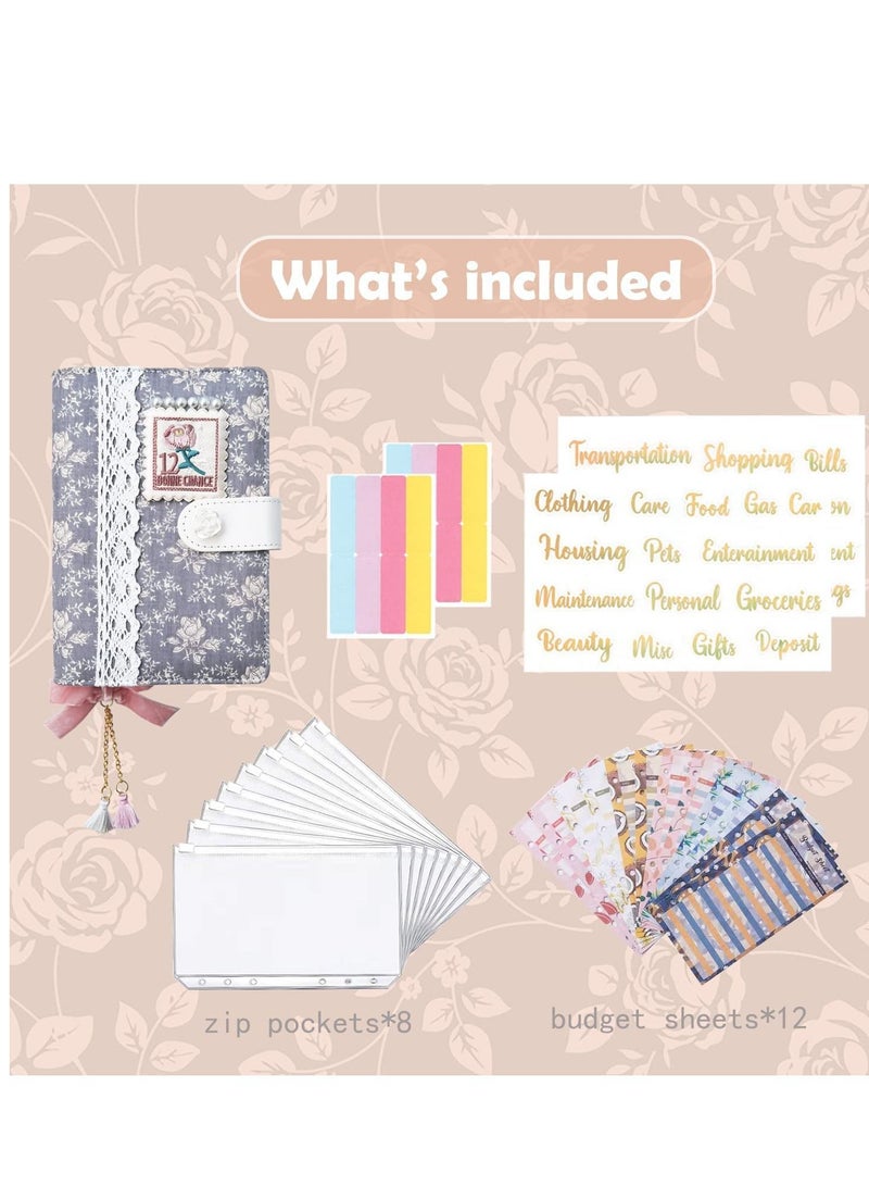 SYOSI A6 Budget Binder, Cash Envelopes for Budgeting, Organizer with Label Stickers, for Saving Money & Financial Management, Envelope Wallet - Image 5