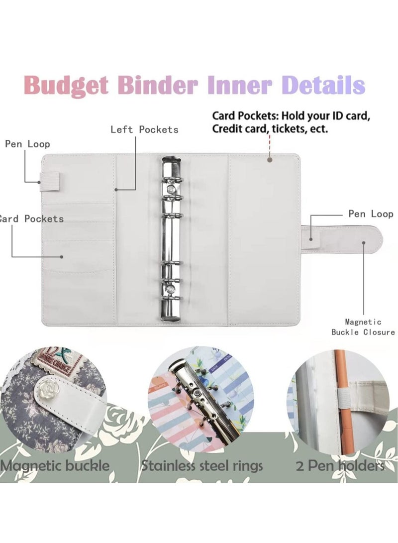SYOSI A6 Budget Binder, Cash Envelopes for Budgeting, Organizer with Label Stickers, for Saving Money & Financial Management, Envelope Wallet - Image 3