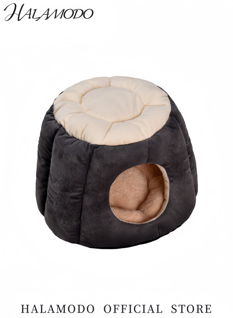 Pet Houses for Small Dogs Warm Indoor Tent Kennel Soft Cave Style Pet Bed Removable and Washable Pet House for Winter All Seasons Pet Nest for Cats and Dogs - Image 3