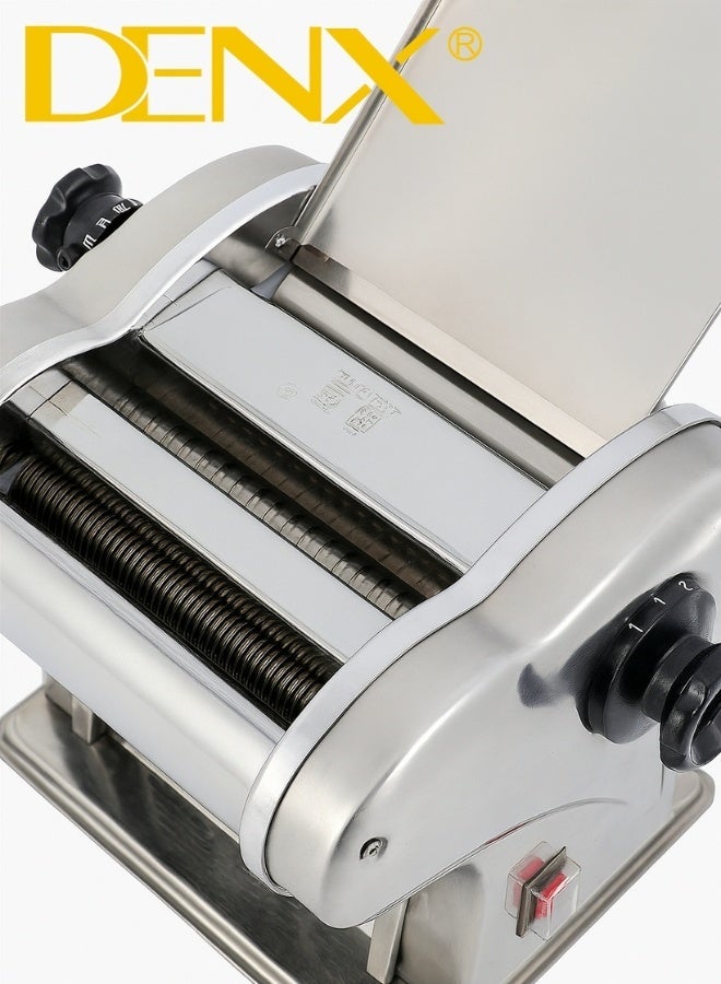 Denx Electric Pasta Maker Machine – Model DX3220 – 130W Stainless Steel Design with Non-Slip Base & Dough Thickness Control – Make Fresh Homemade Pasta with Restaurant-Quality Results - Image 4