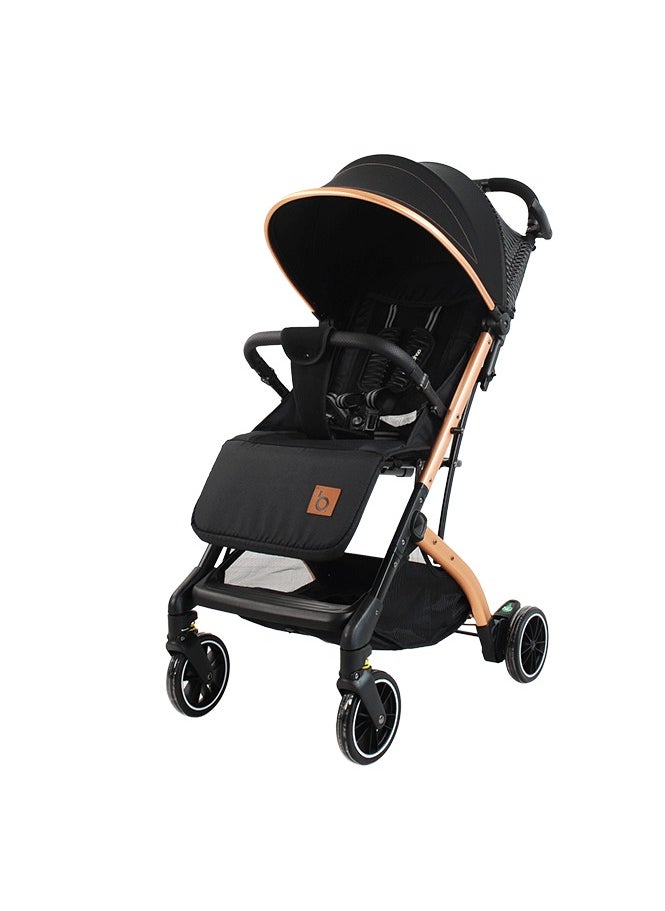 baobaohao Aluminum alloy frame stroller can be used for sitting and lying down. It can be folded with one key for newborns aged 0-3. Baby stroller.  - Image 1