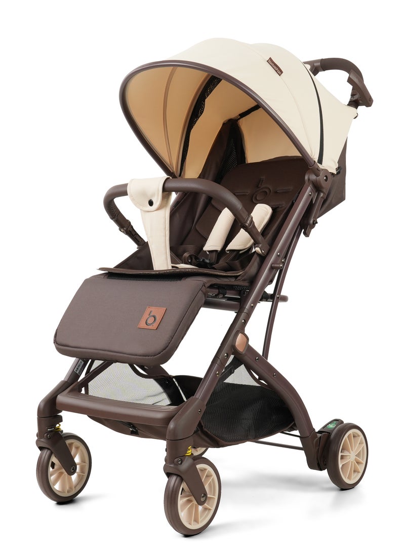 baobaohao Aluminum alloy frame stroller can be used for sitting and lying down. It can be folded with one key for newborns aged 0-3. Baby stroller.  - Image 3