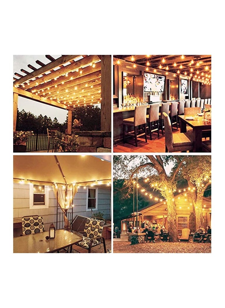 KASTWAVE - G40 Led Replacement Light Bulbs E12 Screw Base Shatterproof LED Globe Bulbs Light for Outdoor String Lights Warm White 2200K Light Bulbs for Indoor Outdoor Patio Decor (25Pcs) - Image 1