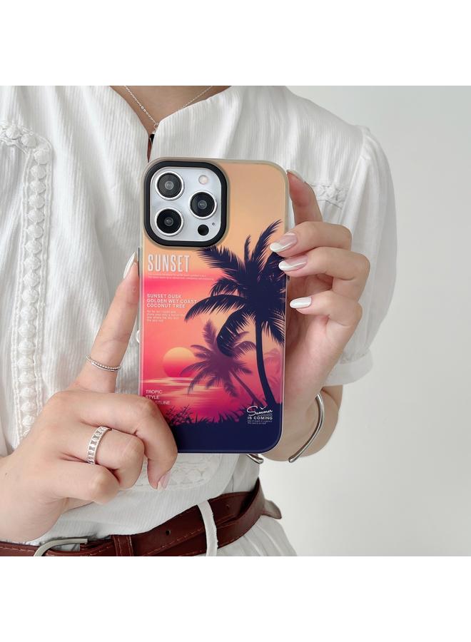 اس-توب جراب لهاتف iPhone 11 SUNSET Coconut Tree مغلف بالليزر من الجانبين - Image 2