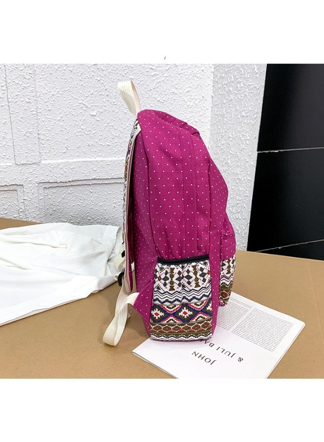 شاربدو مجموعات حقيبة الظهر متعددة الوظائف من 3 قطع للفتاة ، حقائب المدرسة للأطفال ذات القدرة الكبيرة ، حقيبة المدرسة + الكتف + القلم الرصاص ، حقيبة الظهر المألوفة والعادية ، حقيبة ديكور اليد (الأرجواني) - Image 4