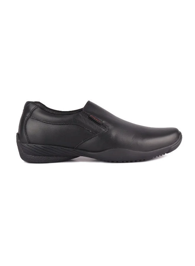 Red Chief Black Low Ankle Slip On Formal Shoe - Rc3812 001