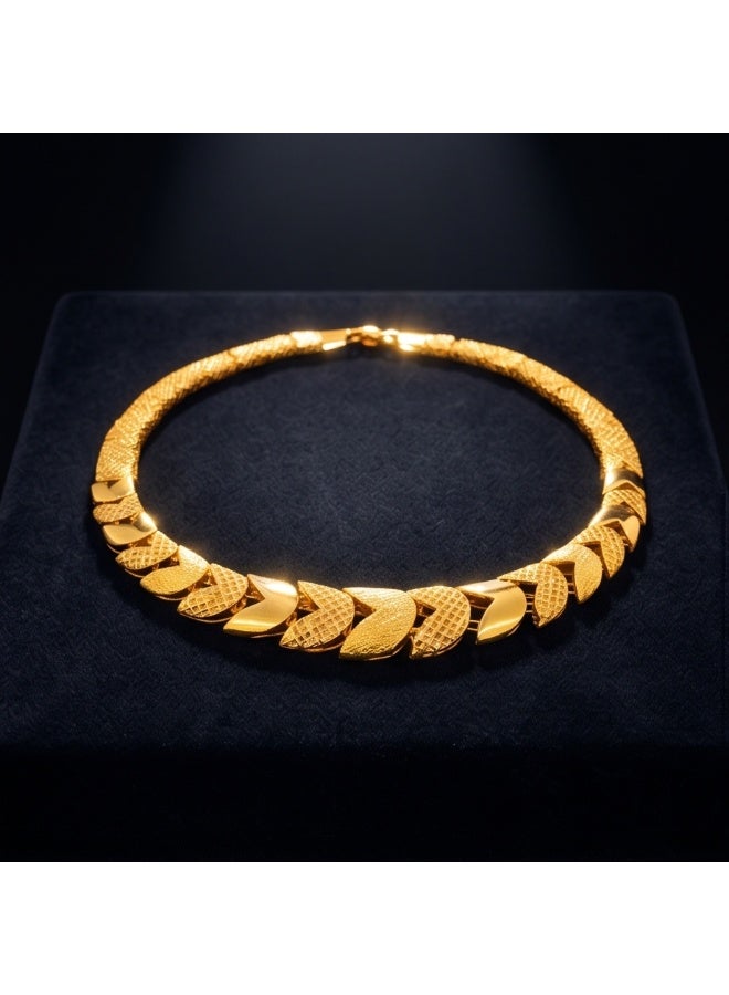 BAFLEH JEWELLERY Luxurious 21K Gold Statement Bracelet Modern Elegance by Bafleh Jewellery. - Image 2