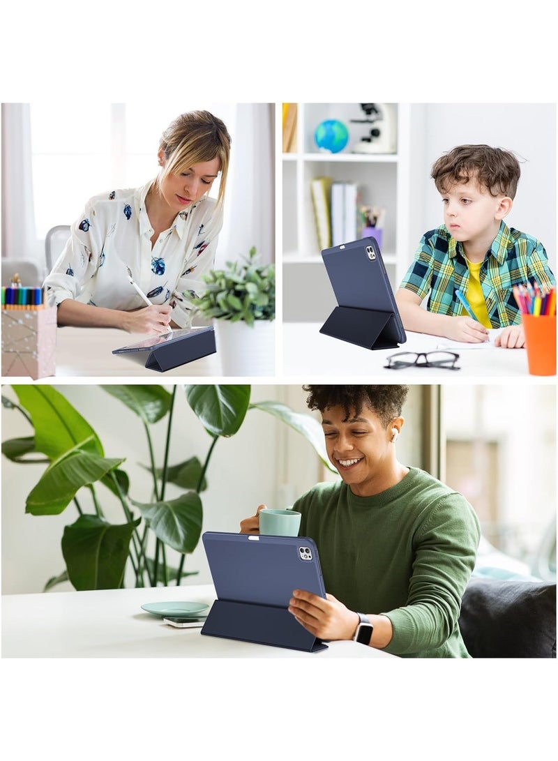 LEDIN New iPad Pro 13 Inch Case M4 (2024, 7th Gen) with Pencil Holder, Smart Case with Touch ID, Auto Wake/Sleep, USB-C Pencil, Slim Protective Cover - Image 5