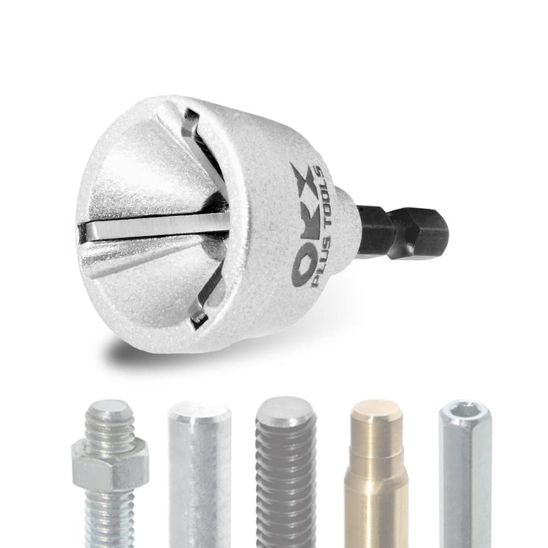 ORX PLUS TOOLS Deburring External Chamfer Tool, with HSS Blade, Deburring Drill Bit, Remove Burr Tools Quick Release Shank Fits for 1/8"-3/4"(3mm-19mm) - Image 1