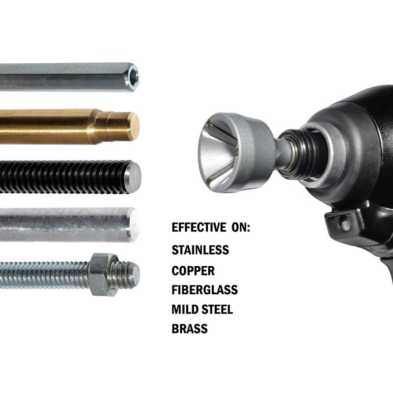 ORX PLUS TOOLS Deburring External Chamfer Tool, with HSS Blade, Deburring Drill Bit, Remove Burr Tools Quick Release Shank Fits for 1/8"-3/4"(3mm-19mm) - Image 3